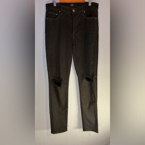 Citizens Of Humanity Black Skinny Distressed Jeans